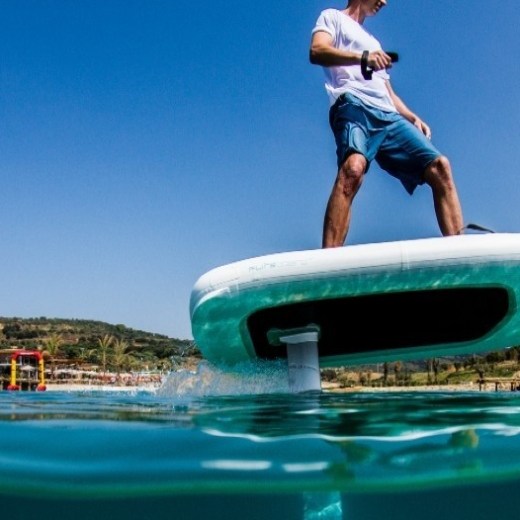 a person in a swimming pool